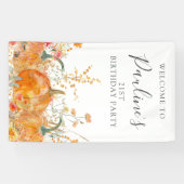 21. Geburtstag Pumpkin Wildblume Vertikale Außenwe Banner (Horizontal)