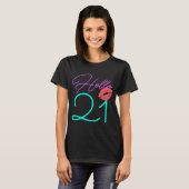 21. Geburtstag Rosa Frauen T-Shirt (Vorne ganz)