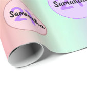 21. Geburtstag rosa lila Rose Gold irisierend Geschenkpapier (Rolleneckpunkt)