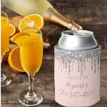 21. Geburtstag Rosa Rosa Rosa Gold Glitzer Silber Dosenkühler<br><div class="desc">Ein cooler für ein mädchenhaft und glamourös 21. Geburtstag Party mit den Mädchen. Eine Rose Gold, rot rosa Hintergrund mit einer eleganten Rose Gold und Imitate silberne Glitzer Tropfen, Farbe Tropfen aussehen. Der Name ist in dunkler Rose goldfarben mit einem modernen handgeschriebenen Schrift geschrieben. Vorlage für Namen, Alter 21 und...</div>