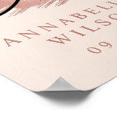 21. Geburtstag Rose Gold & Pink Foto Poster (Ecke)