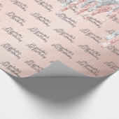 21. Geburtstag Rose Gold silber Glitzer funkeln Geschenkpapier (Ecke)