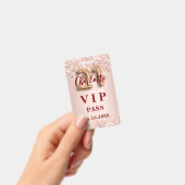 21. Geburtstag Rose Gold Vip Party Pass Ausweis (Handheld)