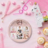 21. Geburtstag Rose Goldrot Foto gesetzlich Pappteller (Party)