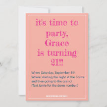 21. Geburtstag schlechte Entscheidungen Einladung