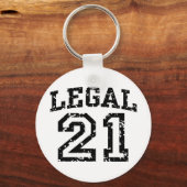 21. Geburtstag Schlüsselanhänger (Vorderseite)