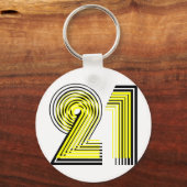 21. Geburtstag Schlüsselanhänger (Vorderseite)