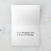 **21. GEBURTSTAG** SCHWANZ WAGGIN KARTE (Innenseite)