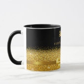 21. Geburtstag schwarzer Goldbug Tasse (Links)