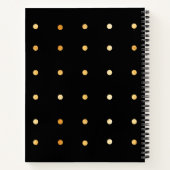 21. Geburtstag schwarzes Gold hello 21 Namensskrip Notizblock (Rückseite)