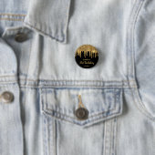 21. Geburtstag schwarzes Gold tropfende Glitzer Button (Beispiel)