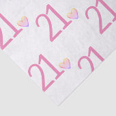 21. Geburtstag Seidenpapier (Detail)