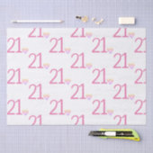 21. Geburtstag Seidenpapier (Handwerk)