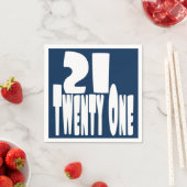 21. Geburtstag Serviette (Beispiel)