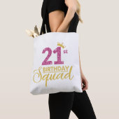 21. Geburtstag Squad Party Crown Pink Gold Tasche (Von Nahem)
