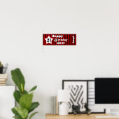 21. Geburtstag Star Banner Custom Z08H Poster (Heimbüro)