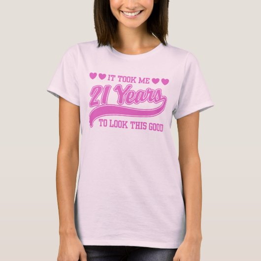 21. Geburtstag T-Shirt (Vorderseite)