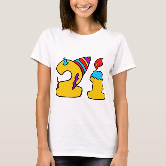21. Geburtstag T-Shirt (Vorderseite)