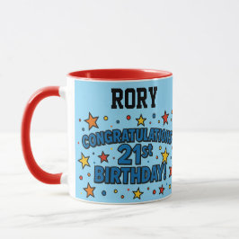 21. Geburtstag Tasse