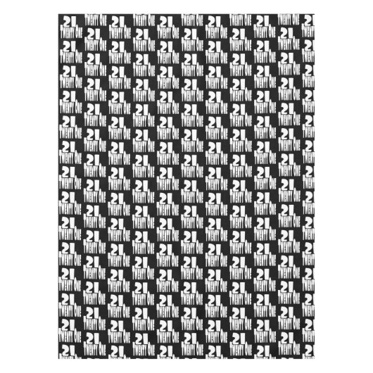 21. Geburtstag Tischdecke (Vorderseite)