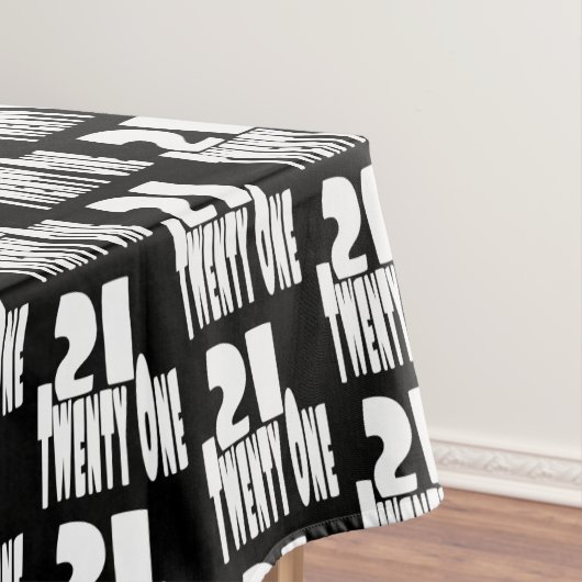21. Geburtstag Tischdecke (Beispiel)
