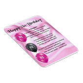 21. Geburtstag , Tochter Gedicht Magnet (Rechte Seite)