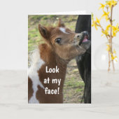 **21. GEBURTSTAG** ÜBERRASCHTER PONY KARTE (Gelbe Blume)