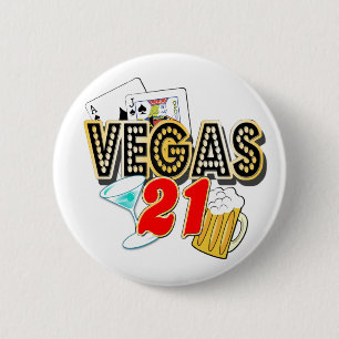21. Geburtstag Vegas Button
