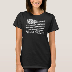 21. Geburtstag Vintage US-Flagge Phantastisch seit T-Shirt