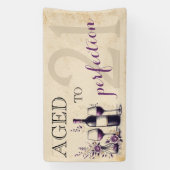 21. Geburtstag vollendet Banner (Vertikal)