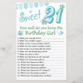 21. Geburtstag Wie gut kennen Sie den Geburtstag? (Vorderseite)