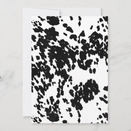 21. Geburtstag | Wild West Cowboy Einladung (Rückseite)