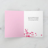 21. Geburtstag wünscht Ballerina rosa Kleid Karte (Innenseite)