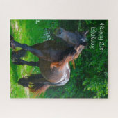 21. Geburtstag wünscht. Puzzle (Horizontal)