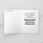 21. Geburtstag - Zeitfliegen Karte (Innenseite)