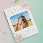 21. Geburtstags-Foto für Frauen Einladung<br><div class="desc">Feiern Sie Ihren 21. Geburtstag stilvoll mit unserem femininen Foto. Mit diesem atemberaubenden Design mit einer wunderschönen Rose rosa Peony, werden Sie Ihre Gäste auf jeden Fall beeindruckt verlassen. Das luxuriöse Ambiente lädt zum Verweilen ein. Lass allen, dass es dein besonderer Tag ist und markiere den Meilenstein mit Erinnerungen, die...</div>