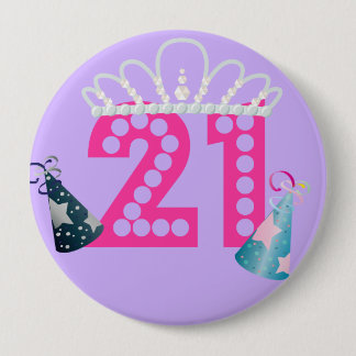 21. Geburtstags-lila Prinzessin Buttons