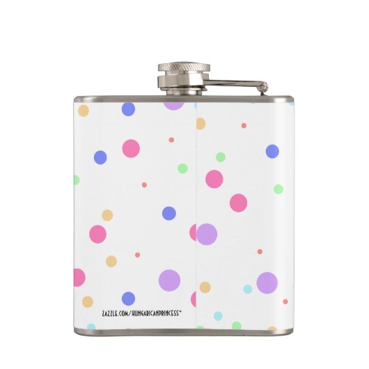 21. Geburtstags-Mädchen Flachmann (Rückseite)