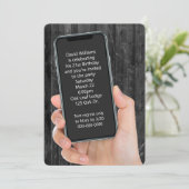 21. Geburtstags-Party Einladung (Stehend Vorderseite)