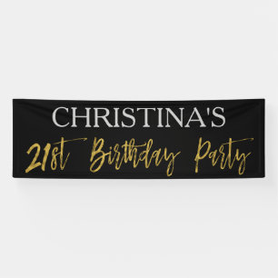 21. Geburtstags-Party-Fahne Banner