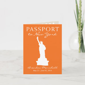 21. Geburtstags-Pass New York City Einladung