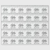 21. Geburtstags-silbernes Geschenkpapier (Flach)