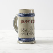 21. Geburtstags-Tasse Bierglas (Vorderseite Links)