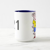 21. Geburtstags-Tasse Tasse (Zentrum)