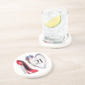 21. Geburtstags-Untersetzer mit Getränkeuntersetzer (Seite)