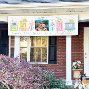 21. Geburtstagsbanner Banner