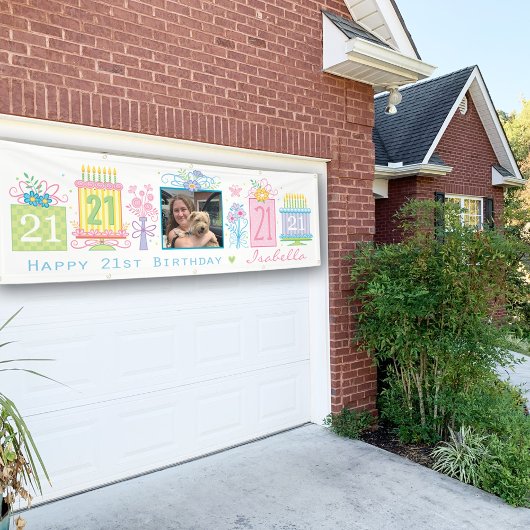 21. Geburtstagsbanner Banner