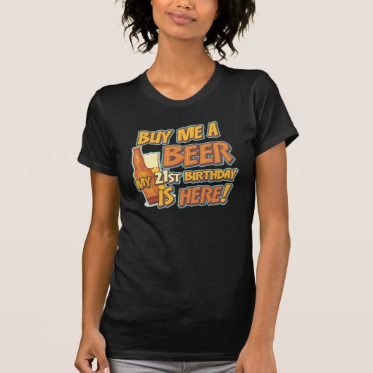 21. Geburtstagsbier T-Shirt (Vorderseite)