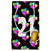 21. Geburtstagsbier und Balloons Kleine Geschenktüte