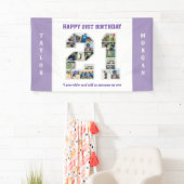 21. Geburtstagsfeier 21. FotoCollage Banner (Insitu)